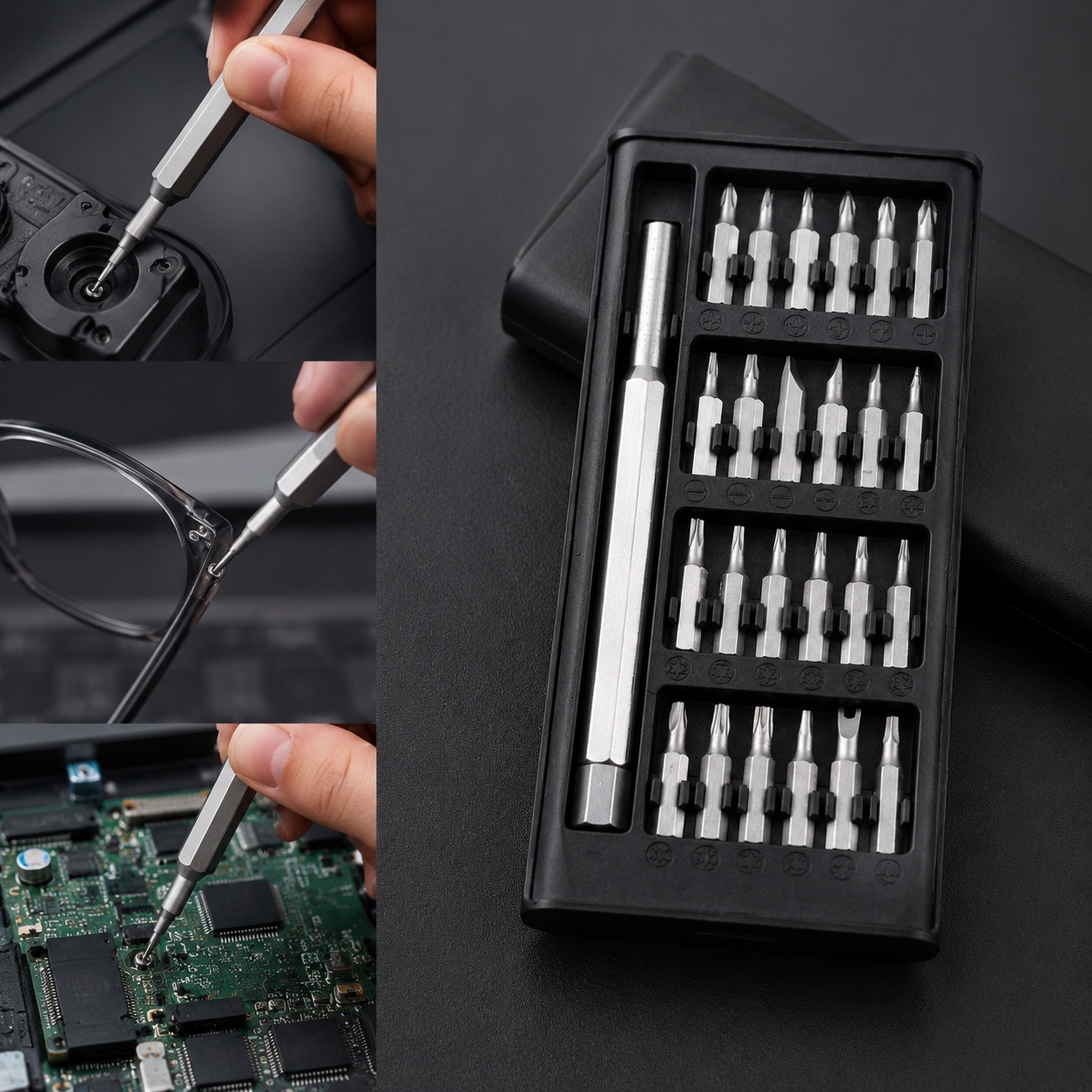 Electronics Repair Business - Jeu de tournevis multifonctionnel 24-en-1, outil