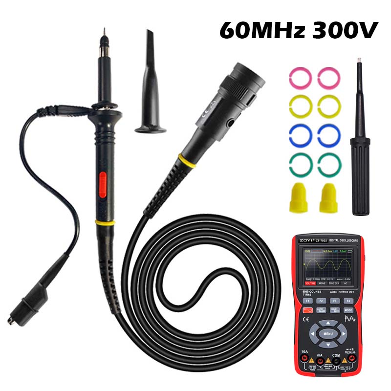 Electronics Repair Equipment - Kit de sonde d'oscilloscope 60MHz 1X