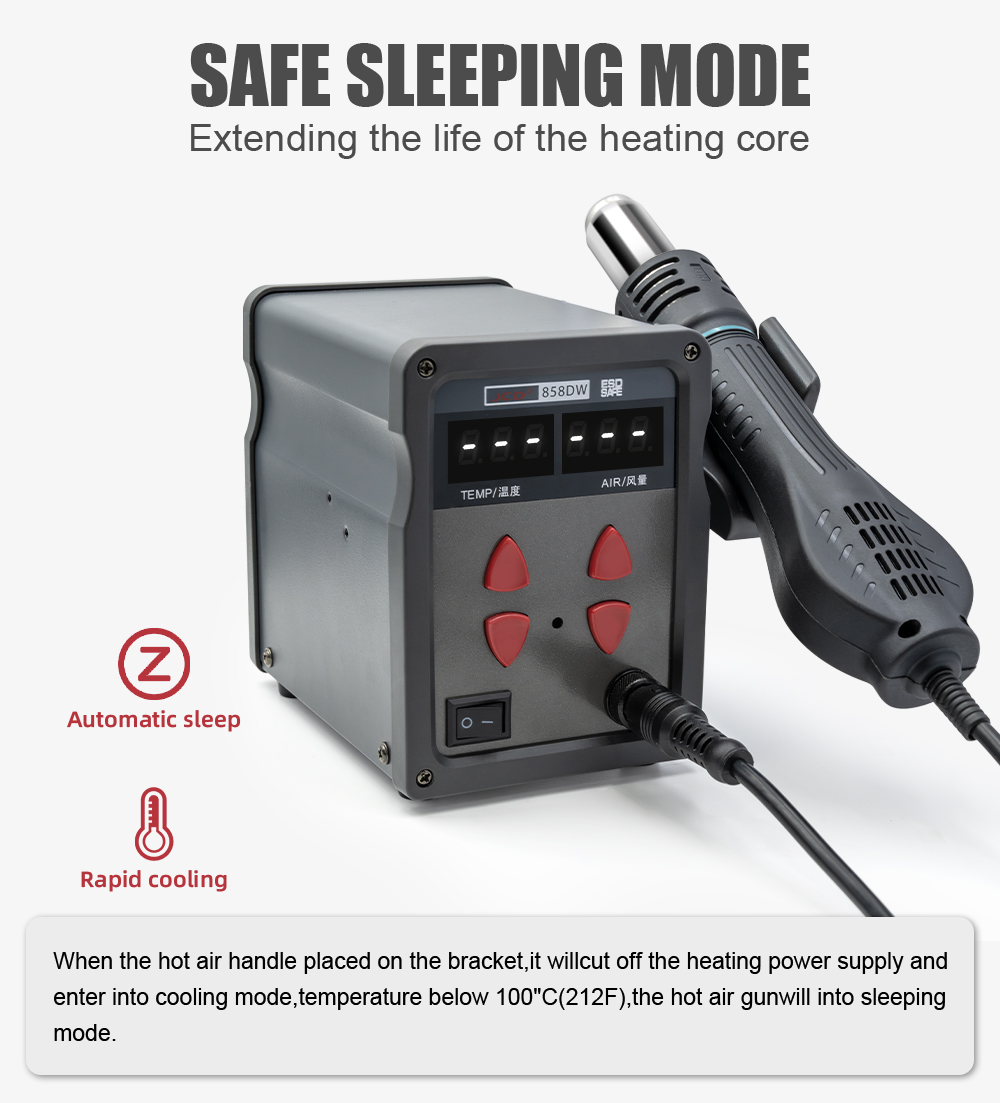 JCD 858DW pistolet à Air chaud - Hot Air Station 858 avis et prix